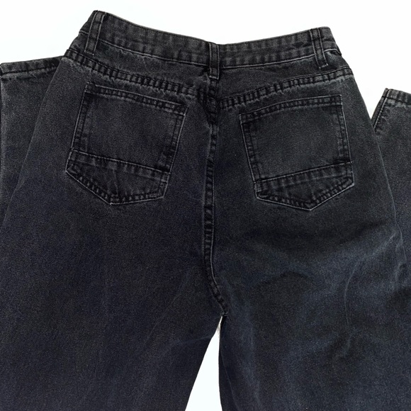 Black High Waisted Mom Jeans - Picture 2 of 3